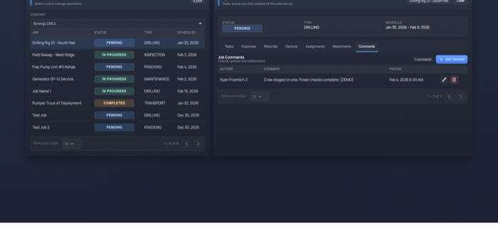 Operations detail preview